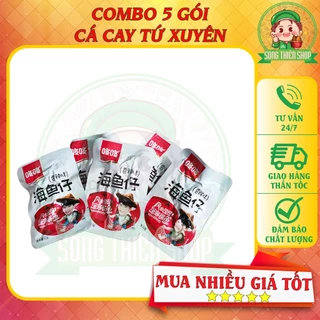 COMBO 5 GÓI Cá cay Tứ Xuyên gói 12g siêu ngon ⭐Song.Thien.Shop✅