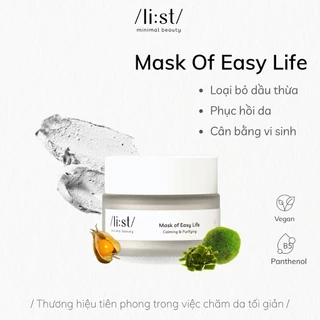 Mặt nạ đất sét tảo biển Mask of Easy Life 30g - Mặt nạ cân bằng dầu, phục hồi da, làm dịu, cân bằng hệ vi sinh trên da