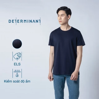 Áo thun nam Jersey Cotton thấm hút thoáng mát thương hiệu Determinant - màu Xanh Navy [T01]