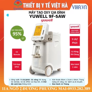 MÁY THỞ OXY TẠI NHÀ CÔNG SUẤT 5L/PHÚT YUWELL 9F-5AW [MÁY OXY KẾT HỢP XÔNG KHÍ DUNG]