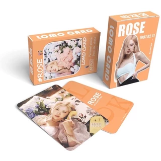 ROSE Blackpink solo album hộp 54 ảnh thẻ lomo card bo góc không lặp lại nhóm nhạc Black Pink kbop JISOO JENNIE ROSE LISA