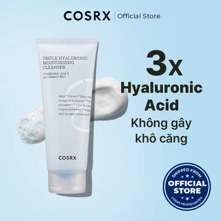 Sữa rửa mặt COSRX hydrium hyaluronic dưỡng ẩm làm sạch da mặt gấp ba lần 150ml