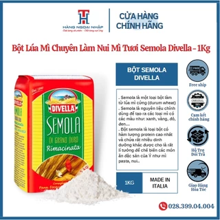 Bột Lúa Mì Cứng Semolina Chuyên Làm Pasta Semola Divella 1Kg [Date 11/2024]