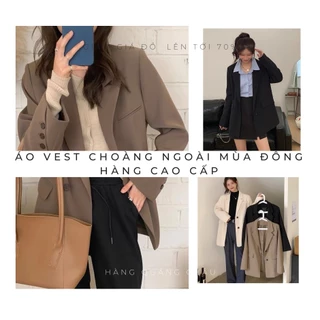 [ HOT Trend] Áo Khoác Blazer nữ kiểu hàn, Áo vest choàng ngoài mùa đông hàng cao cấp PL Quảng Châu