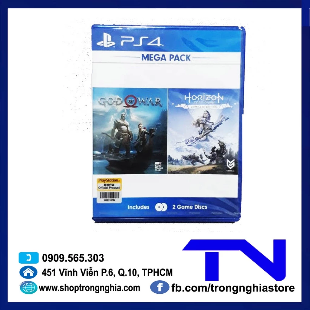 God of War 4 & Horizon Zero Dawn - Đĩa Game PS4