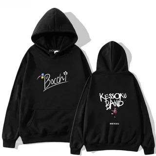 Áo Hoodie Tay Dài Dáng Rộng In Hình Họa Tiết Anime Bocchi The Rock Nhật Bản Kawaii