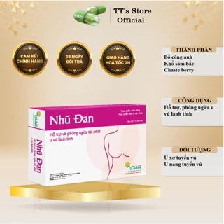 Viên uống Nhũ Đan (Hộp 20 viên) - u xơ tuyến vú, vương bảo phụ