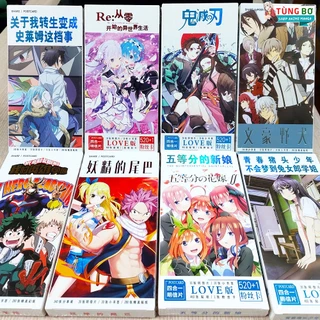 Postcard Anime Nhiều Mẫu (Genshin, Jujutsu, Kimetsu, Gotoubun, Slime, Violet, Boku...)