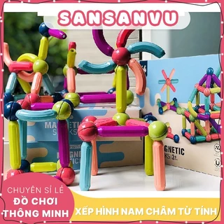 Ghép Hình Nam Châm 64 Chi Tiết Đồ Chơi Thông Minh Cho Bé