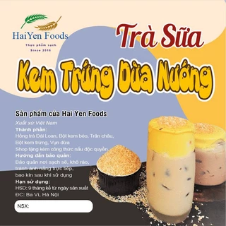 Set nguyên liệu trà sữa kem trứng dừa nướng siêu ngon kèm công thức thành phẩm 7-9 ly