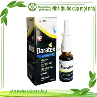 Xịt xoang Daratex - Hỗ trợ làm giảm viêm mũi dị ứng, viêm xoang, viêm ngứa mũi, chảy nước mũi, cảm cúm, hắt xì hơi