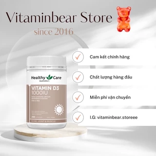 Viên uống healthy care vitamin D3 1000IU