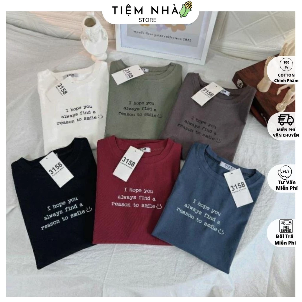 Áo Thun Cotton Khô 3158 Form Rộng Nam Nữ Unisex in dòng chữ Ihoveyou