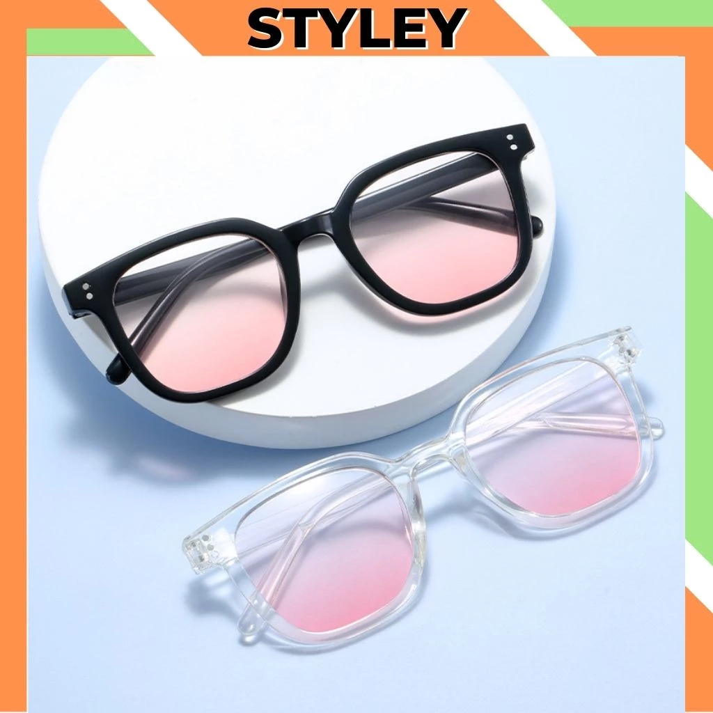 Kính thời trang nữ má hồng dễ thương cute, Kính mát phong cách hàn quốc cực đẹp STYLEY K004