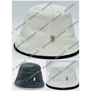 Mũ Bucket Xô Logo Th Nhỏ Vành Nhỏ Chất Cotton Mềm Nhẹ, Nón Vành Trơn Thời Trang Hàn Quốc