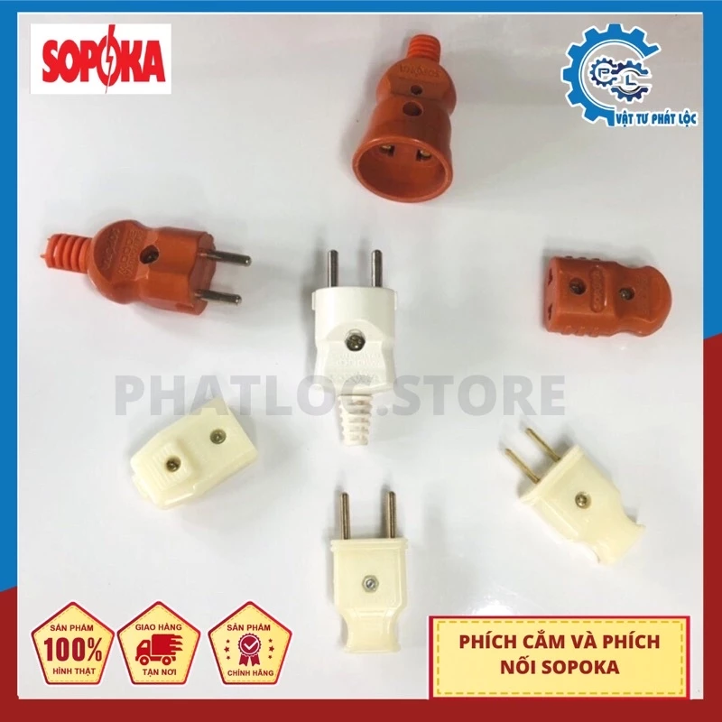 Phích cắm điện, phích nối âm Sopoka - Sản phẩm Việt Nam chất lượng cao