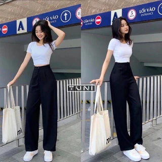 quần culottes cúc trước 1 khuy màu tím hoa cà cá tính