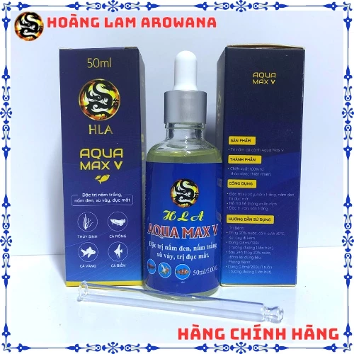 Aqua Max V Xử Lý Nấm Trắng, Nấm Đen, Xù Vảy, Đục Mắt Cá Cảnh