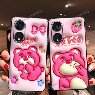 Ốp lưng Oppo Reno8 T/ Reno8 T 5G/ Reno 8T / Reno 8T 5G GẤU DÂU LOTSO mẫu hot cute rẻ cực đẹp