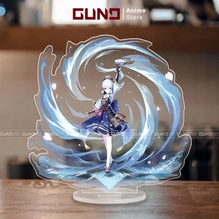 Mô hình Standee Genshin Impact nhân vật Kamisato Ayaka Mica Acrylic Anime 15cm trang trí decor bàn học bàn làm việc