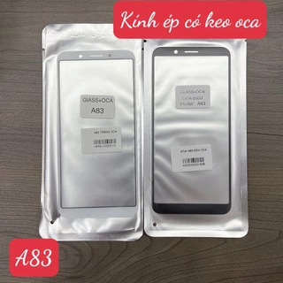 A83 - Kính ép màn hình có keo oca oppo A83 - kính ép liền keo oca oppo a83