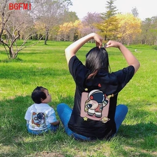 Áo gia đình Familylove - đồ gia đình phi hành gia Aliens xinh xắn cotton 100% cao cấp form rộng