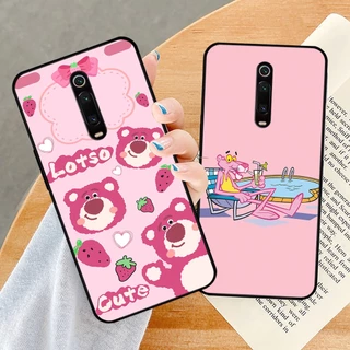 Ốp lưng Redmi K20/K20 Pro / Redmi K30 / Xiaomi Mi 9T in hình gấu dâu losto, pink panther đáng yêu,hot trend.