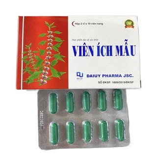 [ CHÍNH HÃNG] VIÊN ÍCH MẪU giúp bổ huyết , điều kinh, giảm kinh nguyệt không đều, đau bụng kinh, rối loạn kinh nguyệt