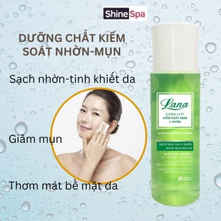 Dưỡng chất kiểm soát nhờn mụn Lana rửa mặt sách nhờn êm dịu không kích ứng phù hợp cho da mụn không kích ứng