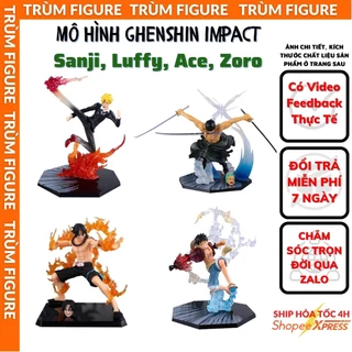 Mô Hình, Figure One Piece Sanji, Luffy, Ace, Zoro Time Skip Anime, Manga Vua Hải Tặc - Full Box Trùm Figure