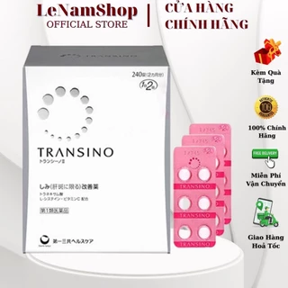 Viên MỜ NÁM, TRẮNG DA TRANSINO WHITENING Nhật Bản 240 Viên