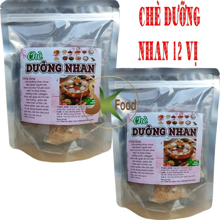 [Combo 2 set Tổng 800G] Chè dưỡng nhan tuyết yến bổ dưỡng thanh mát mỗi 1 set gồm 12 vị nấu được khoảng 12 chai 330ml