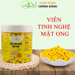 Viên tinh bột nghệ mật ong nguyên chất| tự nhiên, hữu cơ| tốt cho, dạ dày, phụ nữ sau sinh