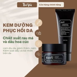 Kem dưỡng da Klairs Midnight Blue Calming Cream Kem dưỡng da Klairs phục hồi da tổn thương - phân phối chính thức Thi Vũ