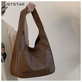 JUST STARTúi tote Bằng Vải canvas Đeo Vai Sức Chứa Lớn Hợp Thời Trang Có Thể Làm Việc Cho Nữ Sinh