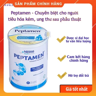 Sữa Peptamen Hãng Nestle dinh dưỡng chuyên biệt người tiêu hóa kém, ung thư, phẫu thuật, suy nhược hộp 400g