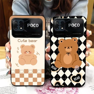 Ốp lưng xiaomi poco c40 / poco c31 in hình gấu cute ,bear siêu hot