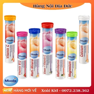 [ Hàng Đức ] Viên sủi, C sủi Mivolis, hỗ trợ sức khỏe, tăng cường miễn dịch, nội địa Đức - tuýp 20 viên -Date mới nhẩt