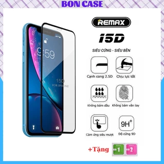 Kính cường lực iphone 15D REMAX full màn 6/6plus/6s/6splus/7/7plus/8 plus/x/xs/11/12/13/14/pro/max BONCASE