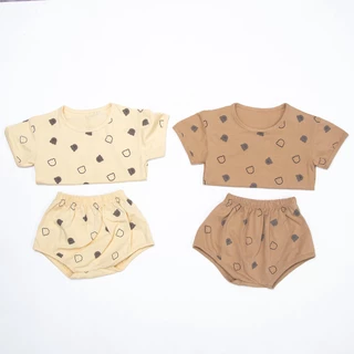 Bộ cộc chất cotton siêu mát Hokiha Kids cho bé trai bé gái TE226