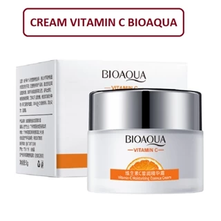 Kem Dưỡng Ẩm Cream Vitamin C Bioaqua giúp dưỡng ẩm, cấp nước cho da, se khít lỗ chân lông 50g