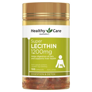 Viên uống mầm đậu nành điều hòa nội tiết Super Lecithin Healthy Care 100 viên của Úc