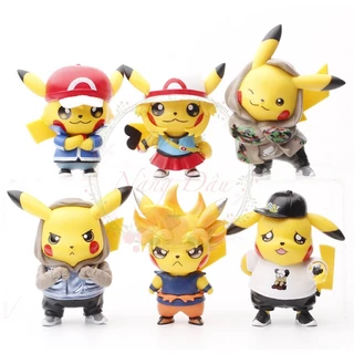 Mô Hình Nhân Vật Pikachu, Phim Hoạt Hình ngộ nghĩnh, đáng yêu, decor trang trí, sưu tập