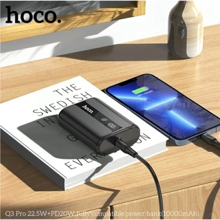 Sạc Dự Phòng Hoco Q3 Pro 10000 mAh, Bền, USB 3.0 + PD 20W + % Pin