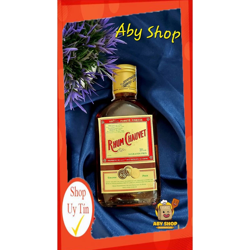 Nguyên liệu Rum/Rhum Chauvet 175ml ⚡ GIÁ SỐC ⚡ nguyên liệu làm bánh hoặc dùng để pha chế thức uống theo sở thích