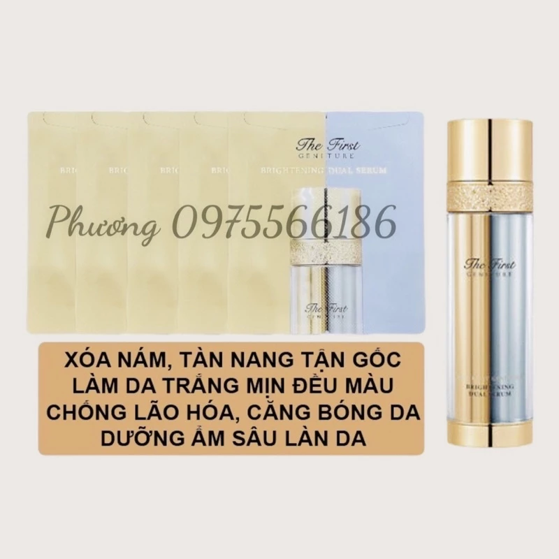 10 gói Huyết Thanh Chống Lão Hóa, Dưỡng Trắng Ohui The First Brightening Dual Serum