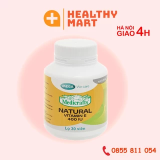 ✔️️️Natural Vitamin E 400 Mega We care - Enat 400 Lọ 30 viên