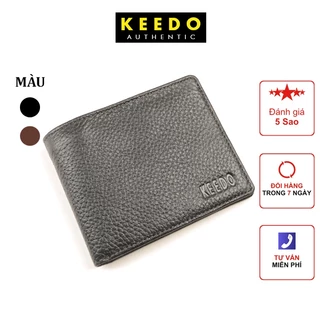 Ví nam da bò hạt cao cấp KEEDO KD0633