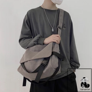 Túi tote đeo chéo nam nữ vải canvas phong cách ulzzang unisex giá rẻ đi học đi chơi -TVT