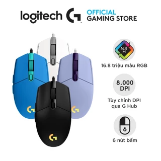 Logitech G203 Lightsync RGB Wired Gaming Mouse - 8K Sensor